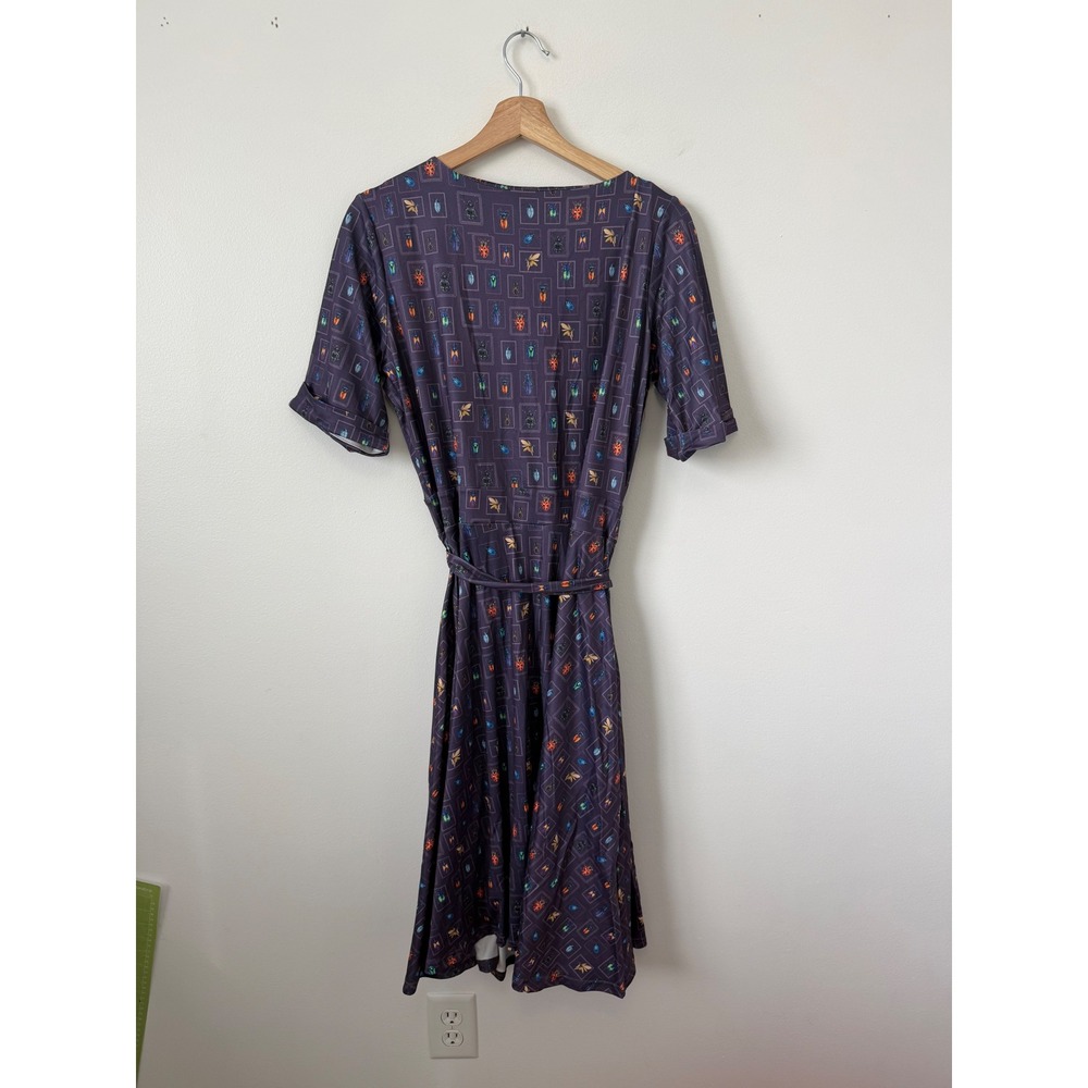 Dolly and Dotty Navy Bug Collection Matilda Wrap Dress – Size USA 12 – NWT - Picture 4 of 4